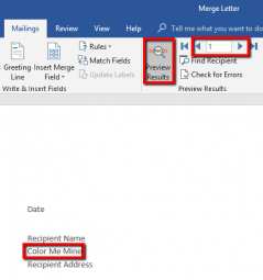 How To Do a Mail Merge in Word Using an Excel Spreadsheet - Concord ...